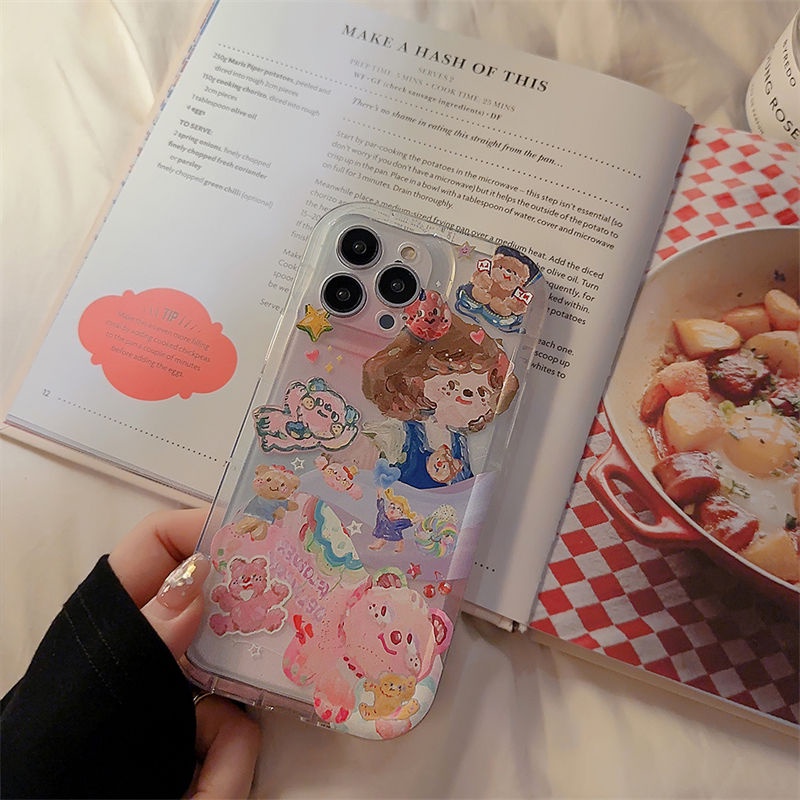 Cocok Untuk Iphone14 Pro Max iPhone Phone Case Airbag Protection Phone Case Kamera Tahan Guncangan Kompatibel Dengan Iphone13 13prm iPhone 11 7Plus 8Plus Xr XS 12 Pro Max 12mini 13mini Phone Case