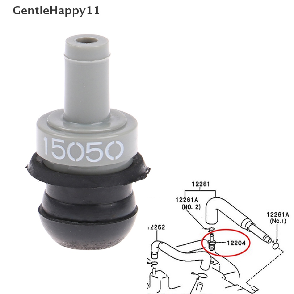 Gentlehappy Mesin Mobil PCV Vent Valve Grommet Seal 12204-15050 Katup Knalpot Satu Arah Onderdil Otomatis Untuk Toyota id