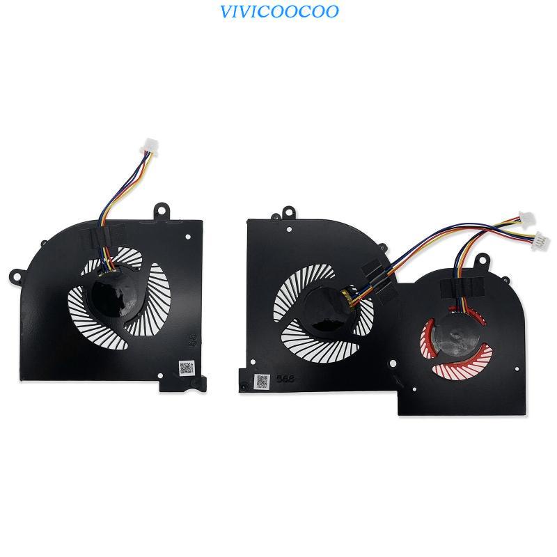 Vivi CPU GPU Fan Laptop Cooling Fan Untuk DC 5V 0.5A Radiator 4pin Untuk MSI GS65 GS65VR