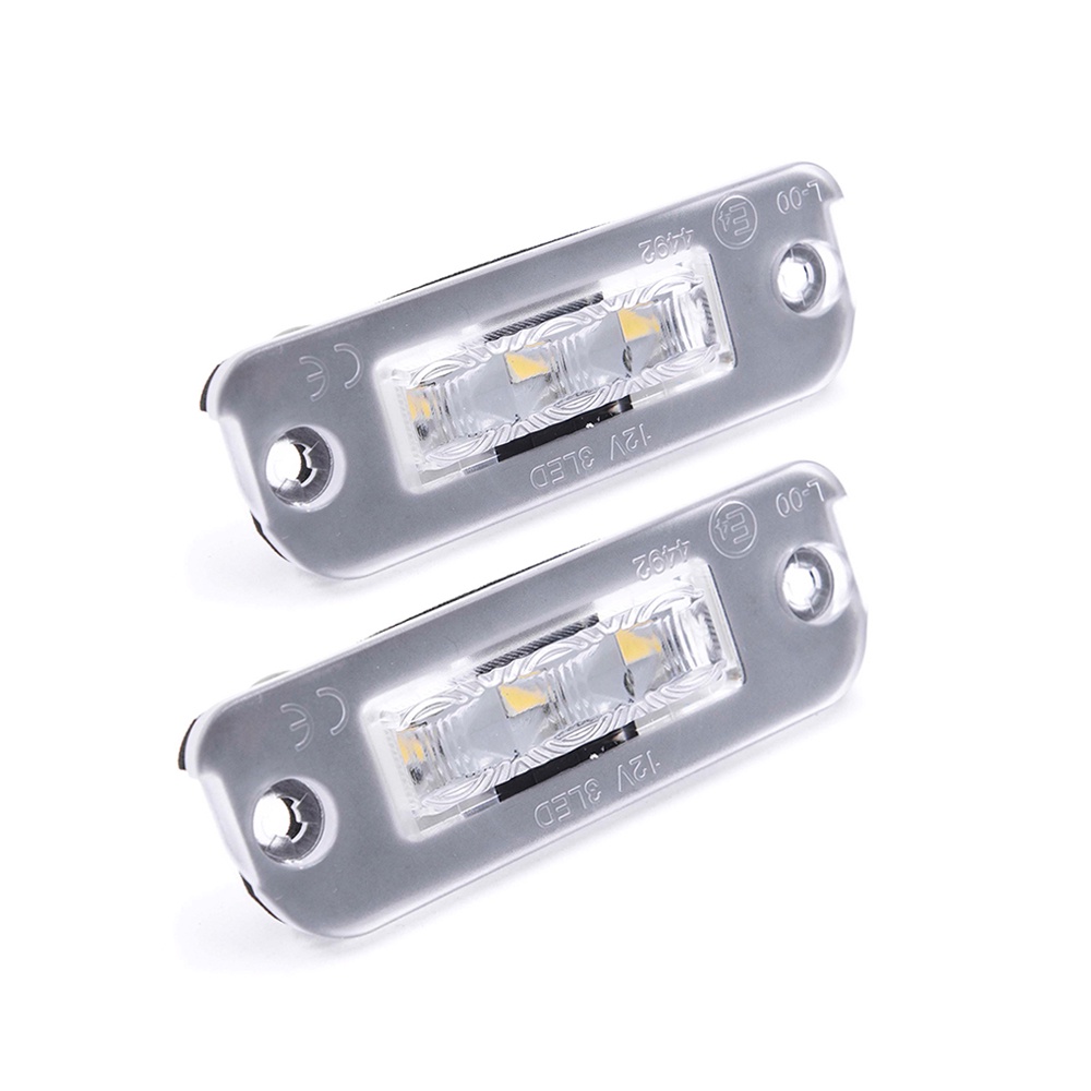 2pcs Lampu Plat Nomor Plat LED Belakang Mobil Putih Untuk Benz R-Class W251 ML-Class W164 GL-Class X164