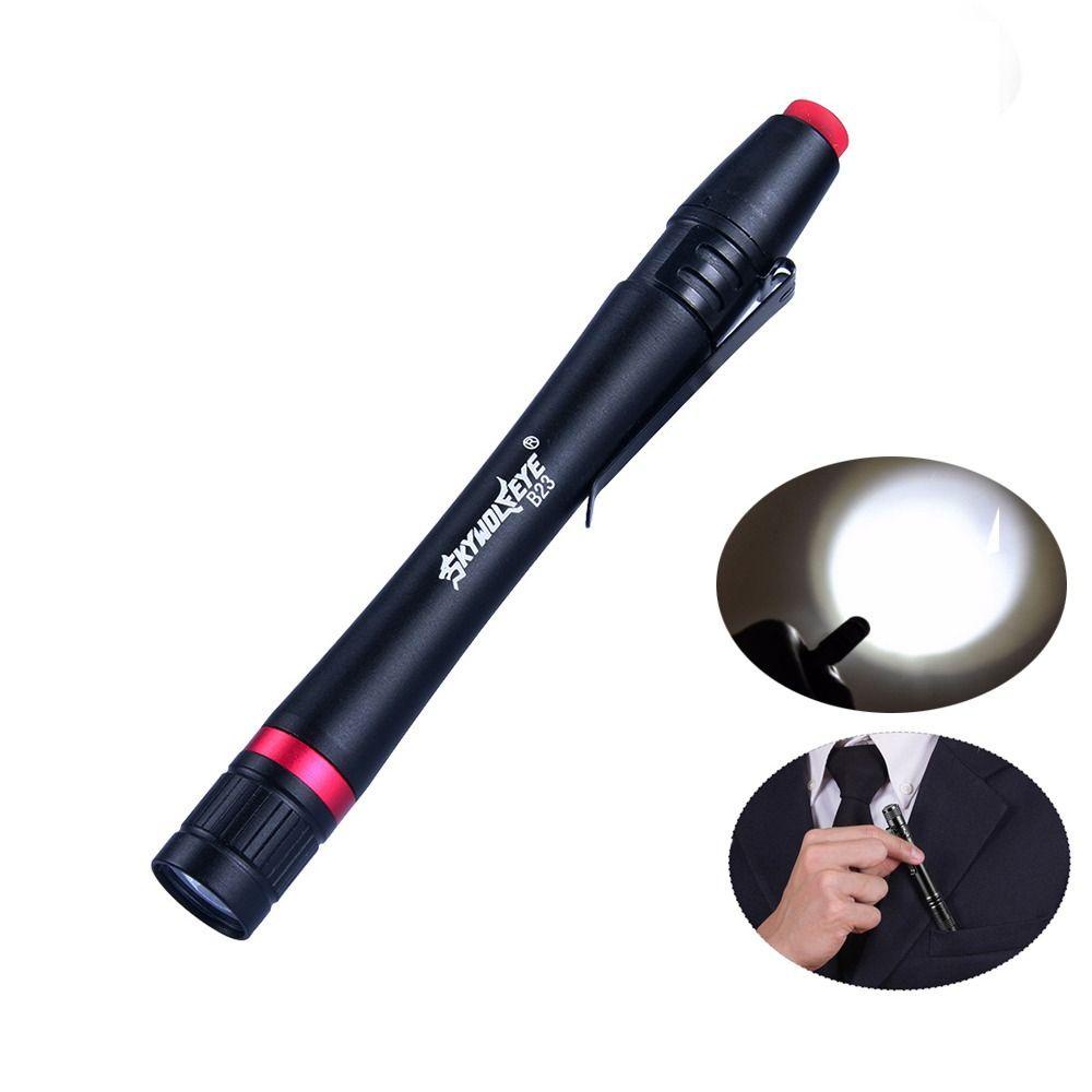 [Elegan] Pen Light Waterproof Pocket Camping Flashlight Handheld Pen Lampu Kerja Emergency Pen Flashlight