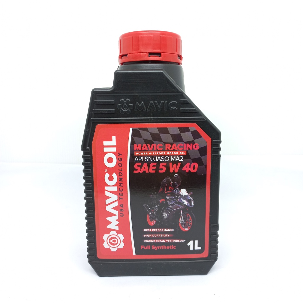 Mavic Racing 5w40 1L SN/GF S JASO MA2 Oli Motor Sport Balap 1Liter