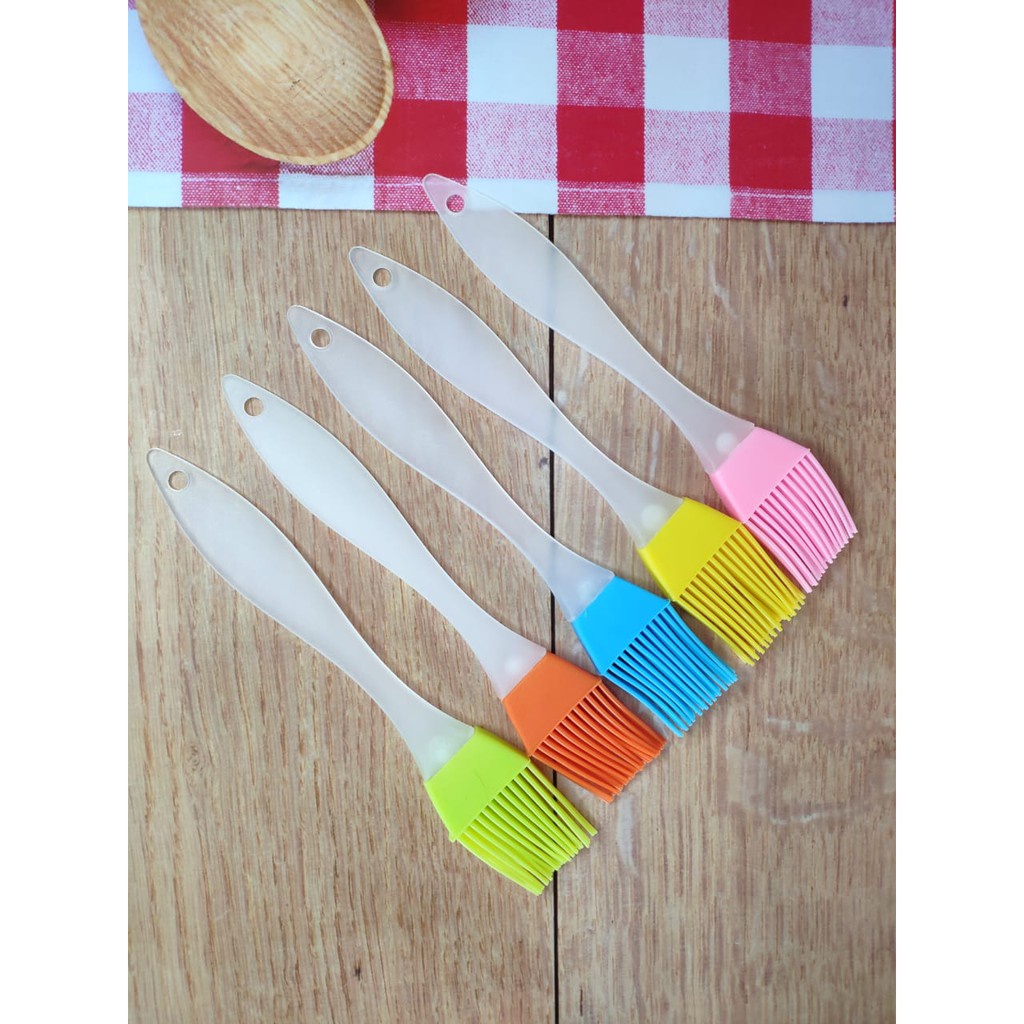 Norden - KUAS MINYAK SILIKON Food Grade / Kuas BBQ Sikat Cream Kue Cake Roti / Silicone Brush Murah 