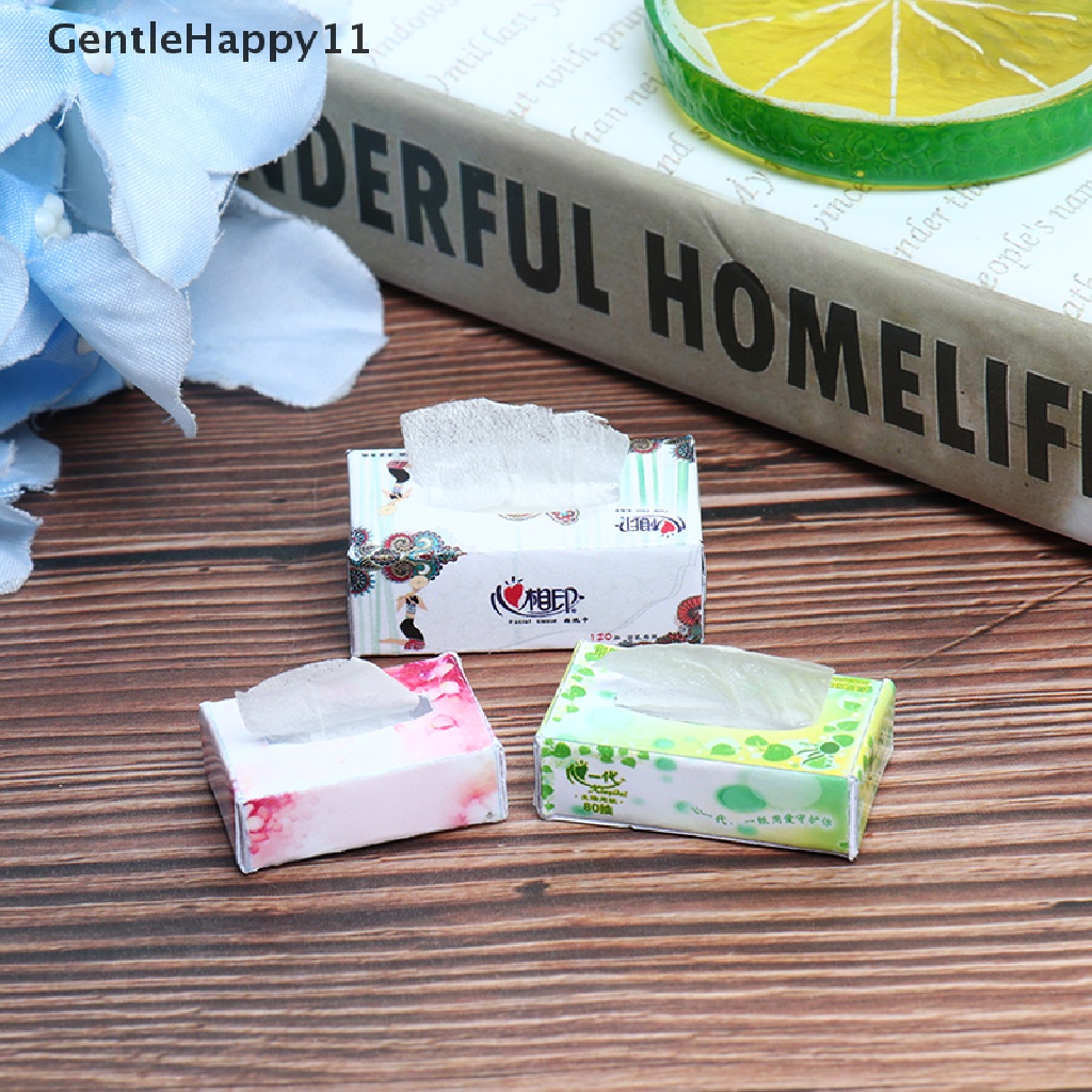 Gentlehappy 1pc1per12rumah Boneka Miniatur Aksesoris Tissue Simulasi Furniture Tissue Mainan id