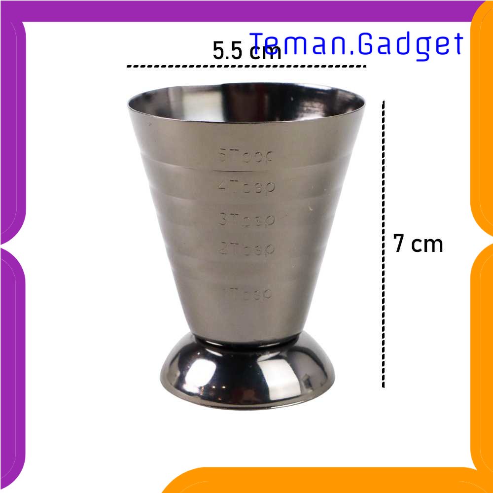 TG -  DPR GeweYeeli Gelas Ukur Bartender Multilevel Jigger Bar 3 in 1 75ml - SS304