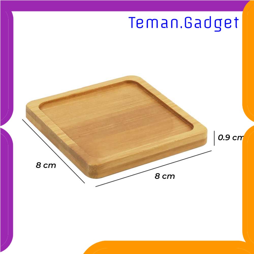 TG - DPR WITUSE Alas Tatakan Pot Tanaman Dekorasi Minimalis Bamboo Tray Persegi - EQF301