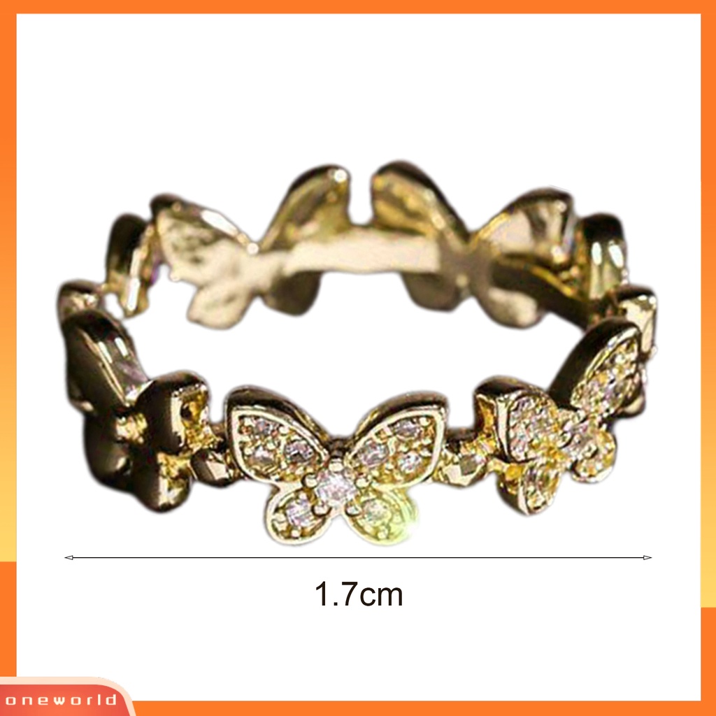[EONE] Cincin Jari Butterfly Opening Jewelry Cincin Adjustable Gaya Korea Untuk Tunangan