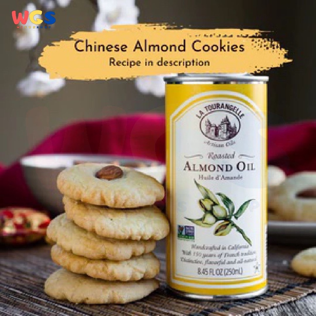 La Tourangelle Roasted Almond Oil All Natural 16.9 fl oz 500 ml - Minyak Kacang