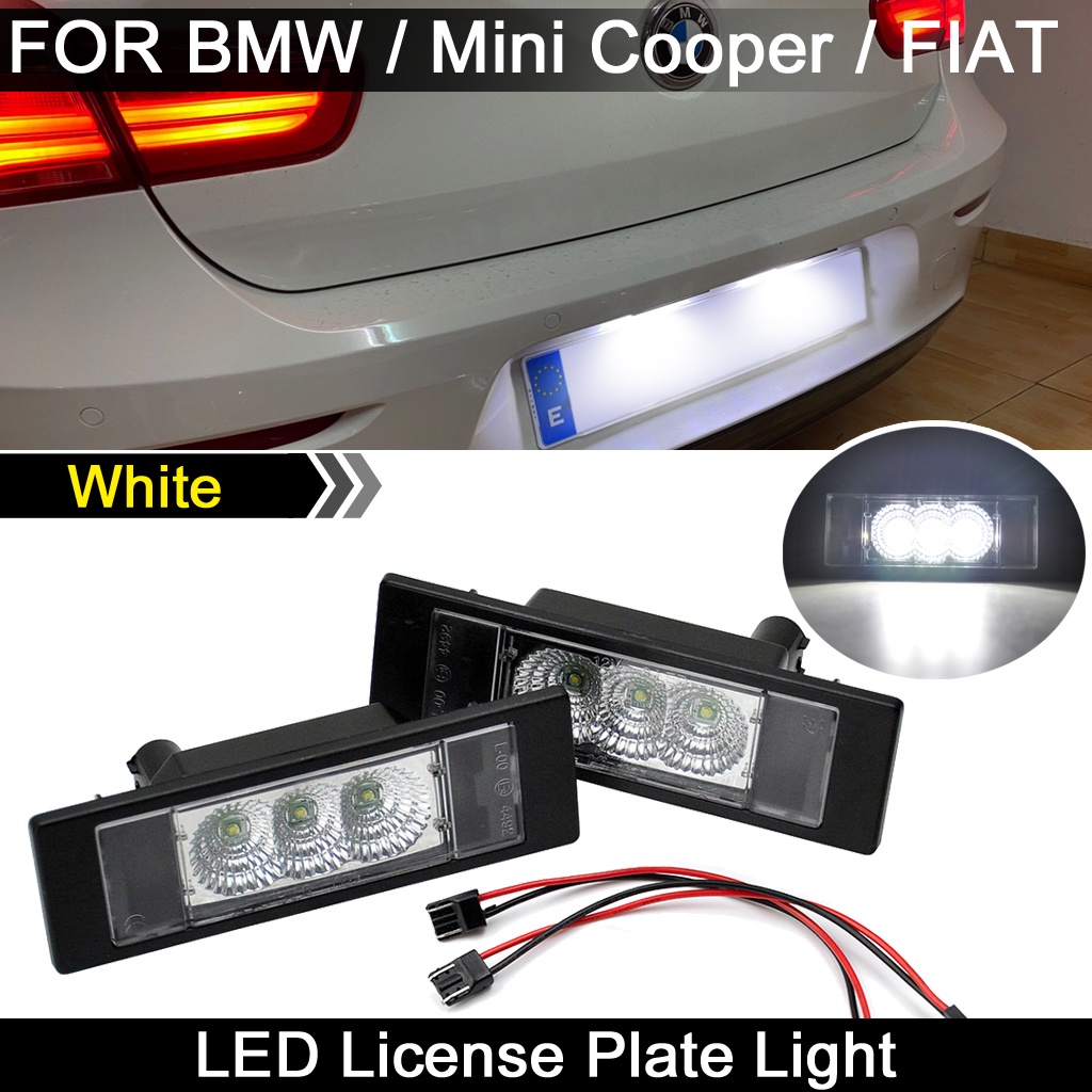 2pcs Lampu Plat Nomor LED Untuk BMW E81 E87 F20 E63 E64 F12 F13 F06 Z4/E85 K48 Untuk Mini Cooper R55 R60 R61 Untuk Fiat Diesel