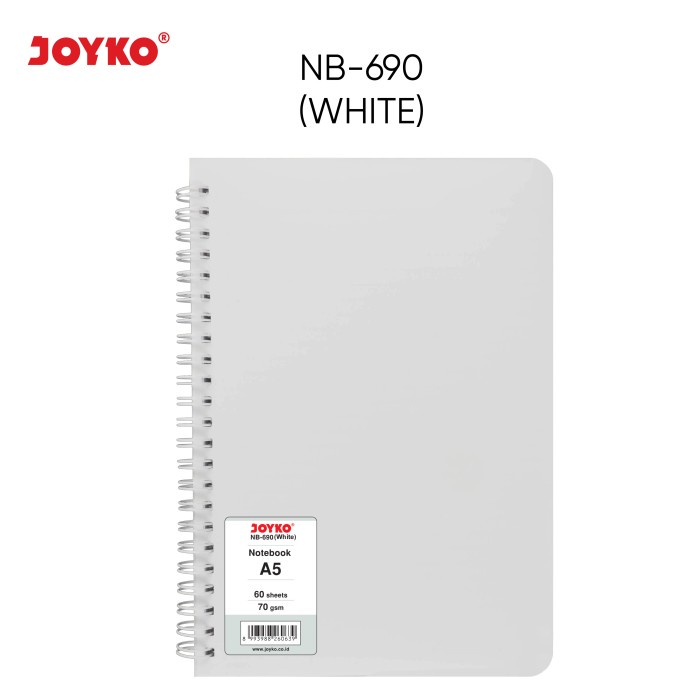 

Ruled Notebook Diary Agenda Buku Catatan Bergaris Joyko NB-690 - White -RTUOLSP