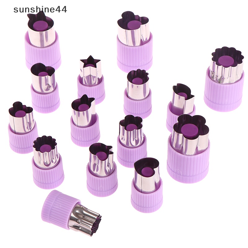 Sunshine 1PC Pemotong Kue Kering Bahan Metal Sayuran Pressed Cutter Berbagai Bentuk Dan Ukuran ID