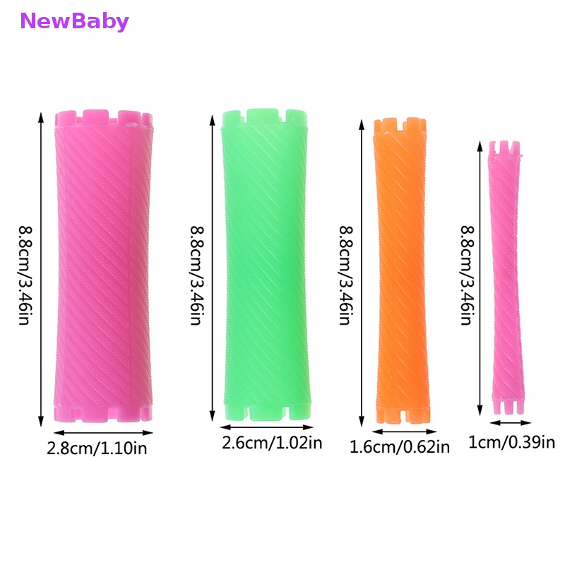 Newbaby 1set Alat Pengeriting Rol Rambut Panjang Ajaib Gelombang Spiral Perm Batang DIY ID