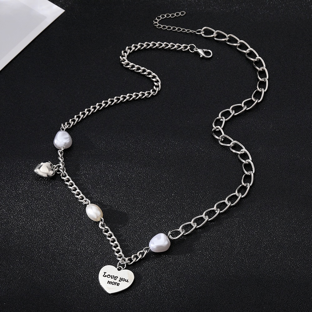 Mutiara Cinta Kalung Perempuan Sweater Rantai Cahaya Mewah Niche Desain Panjang Baru Rasa Rantai Tulang Selangka