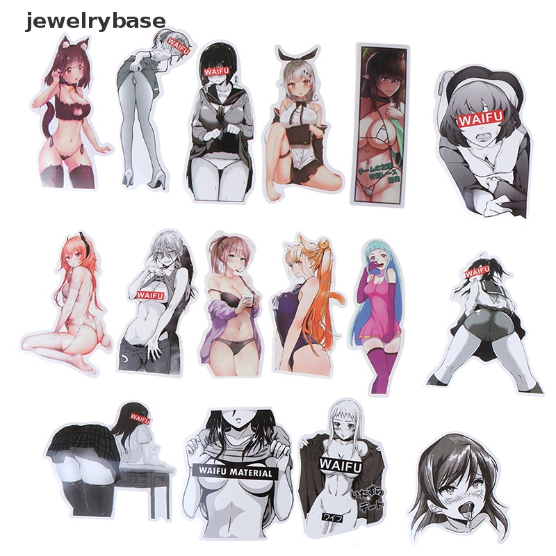 [jewelrybase] 100 Pcs Gadis Seksi Anime Stiker DIY Scrapbook Koper Laptop Gitar Stiker Butik