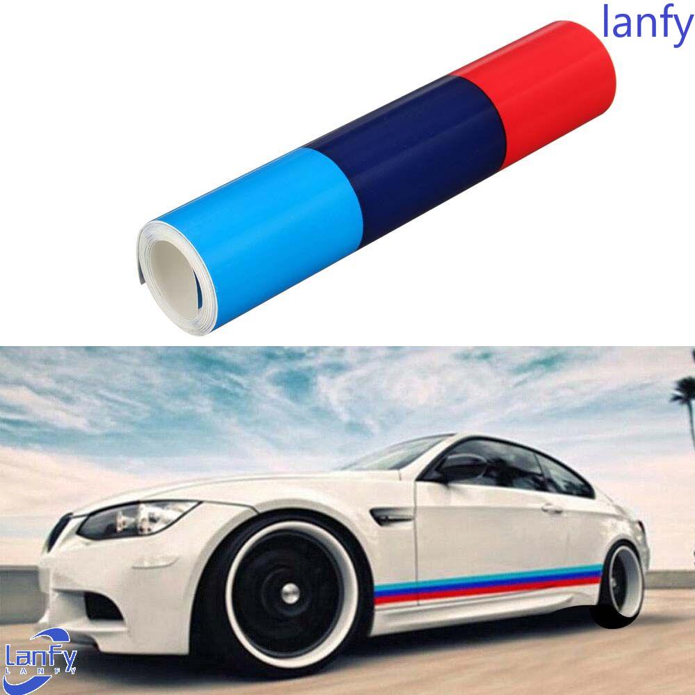 Lanfy Stiker Mobil Universal Stripes Sticker Aksesoris Mobil Kap Lampu Stiker Hias Aksesoris Interior Auto Headlight Decal Vinyl Decal