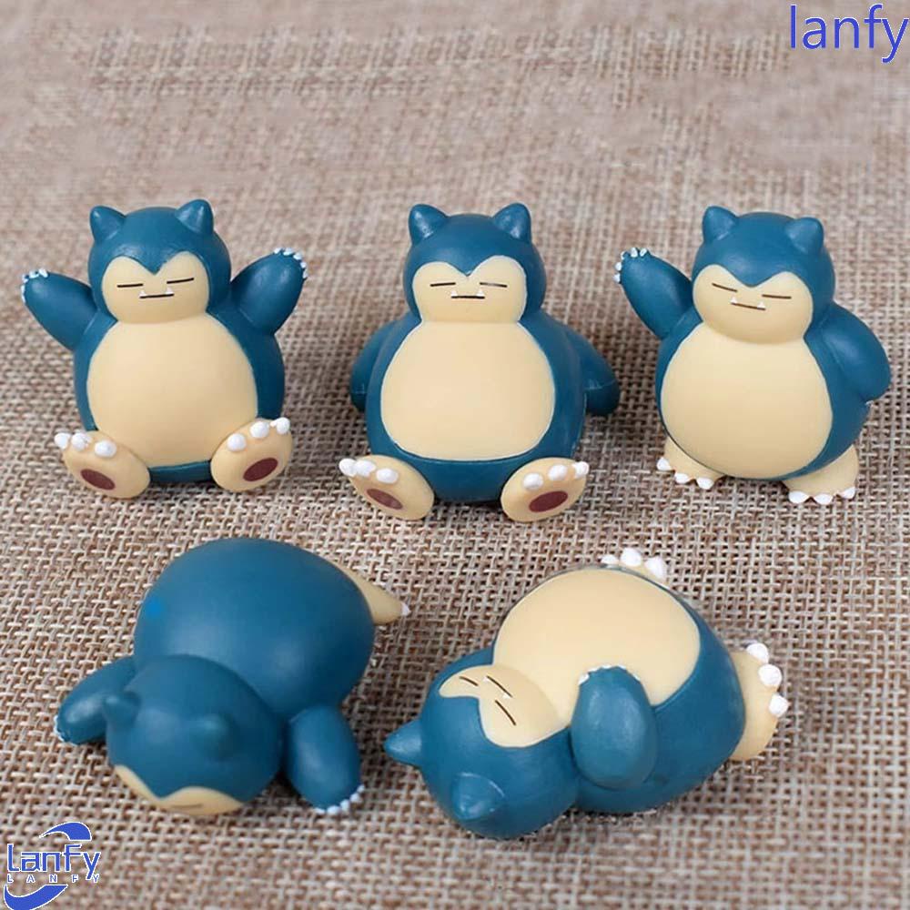 Lanfy Pokemon Original 4 cm Koleksi Hadiah Natal Boneka Boneka Anak Action Toy Figure Model Mainan