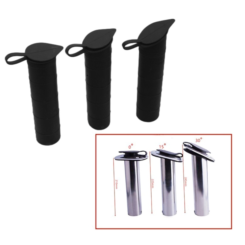 Sun Flush Mount Fishing Rod Holder Tabung Dalam Liner Sleeve Cap Cover Gasket Sampan