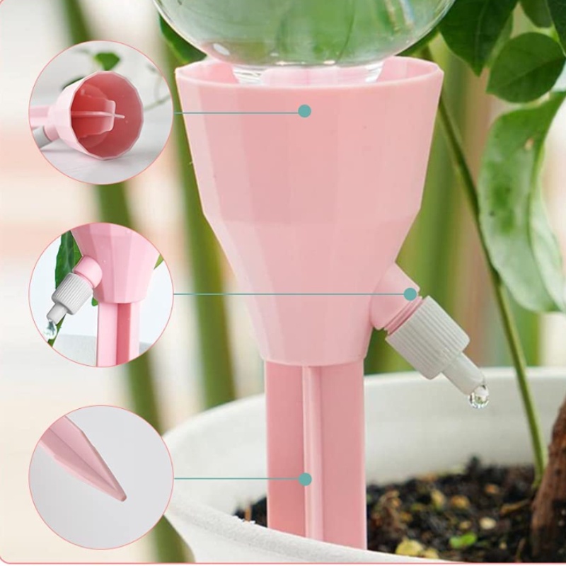 3warna Dripper Air Otomatis Tipe Plug-in Kreatif/Bunga Tanaman Plastik Sederhana Self Watering Indoor Garden Device