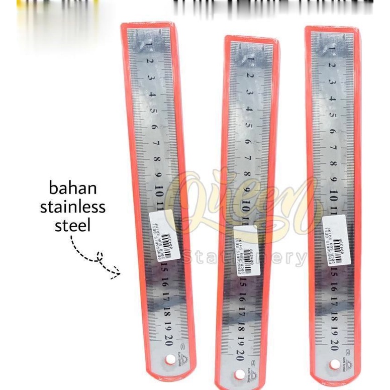 1 PCS) PENGGARIS BESI 20 CM SUN SHINE / MISTAR / PENGGARIS MURAH