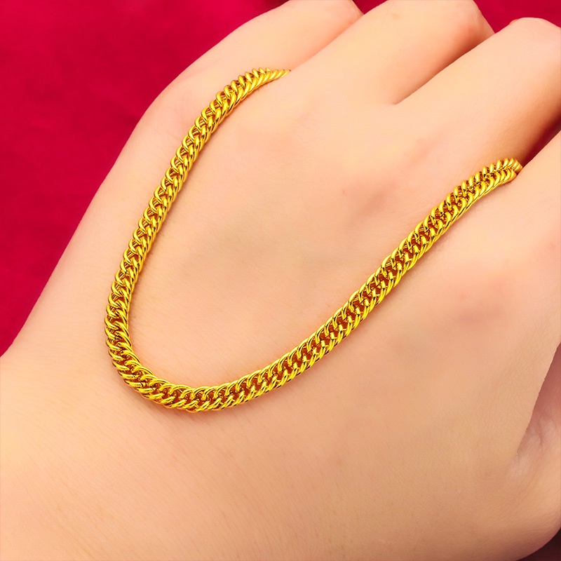 Goldkingdom Aksesoris Perhiasan Fashion Ready Stock Kalung Jepit 50cm Rantai S Pria Dan Wanita