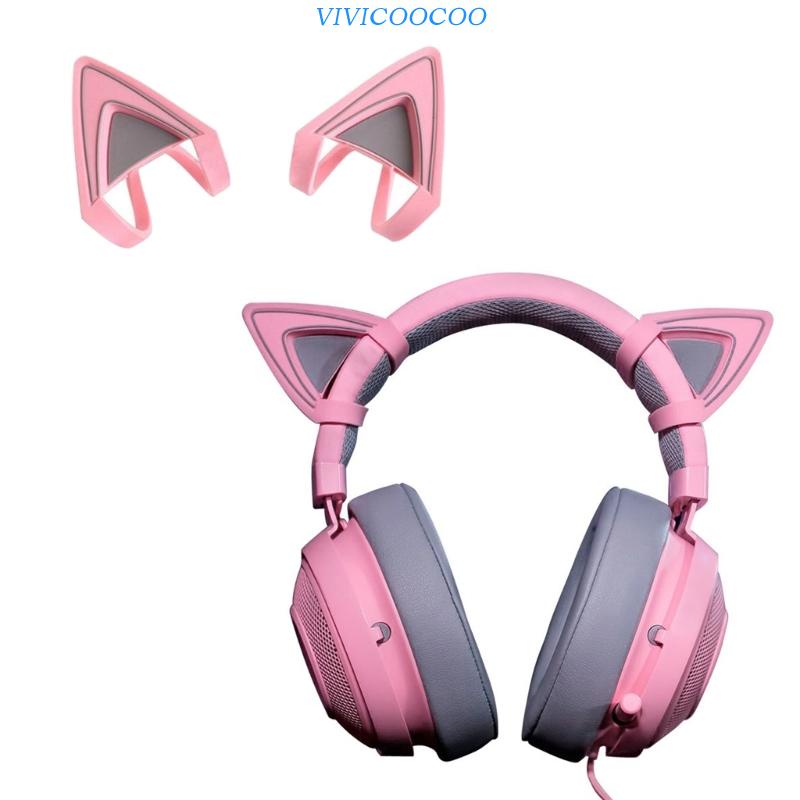 Vivi Headphone Telinga Kucing Super Cute Add Ons Attachment Telinga Kucing Untuk Kraken V2