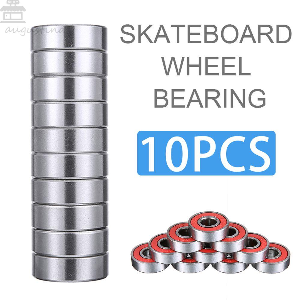 Agustina ABEC 9bears Untuk Skuter Performa Tinggi 608RS ABEC 9stainless Steel 8x22x7mm Roda Sepatu Roda Roller Skate Bearing Merah