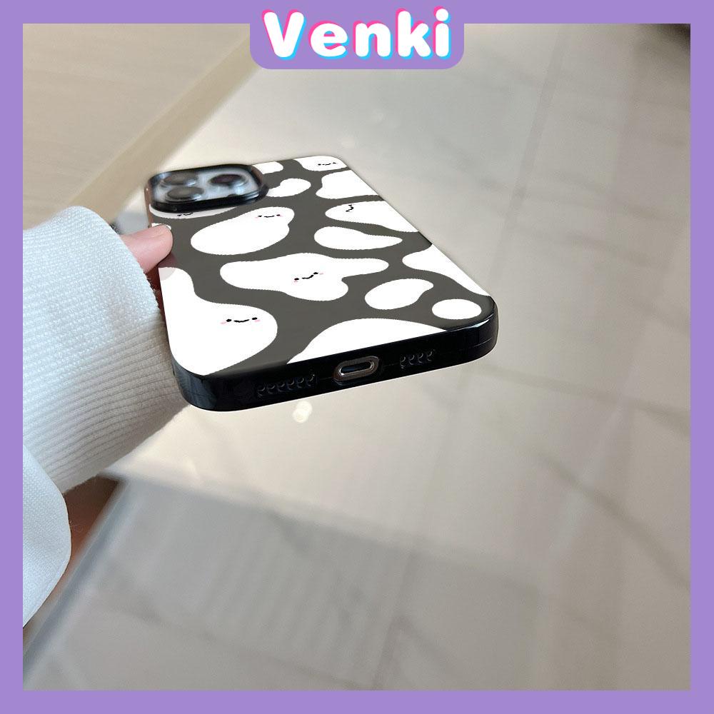 VENKI - For iPhone 11 iPhone Case Pink Glossy TPU Soft Case Shockproof Protection Camera Cute Cute Rabbit Compatible with iPhone 14 13 Pro max 12 Pro Max xr xs max 7Plus 8Plus