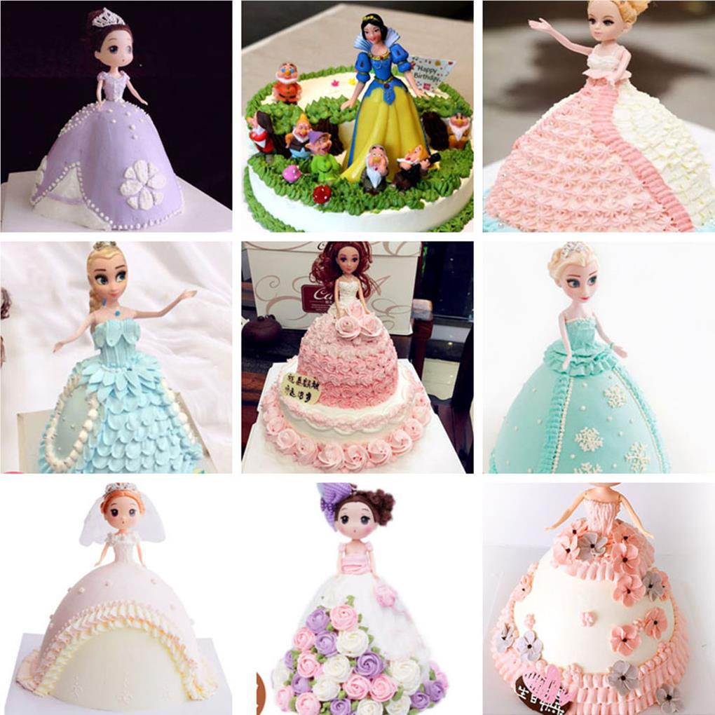 Cetakan Kue 8inch Hias Setengah Lingkaran Princess Doll Dress Cake Pan Loyang Kue