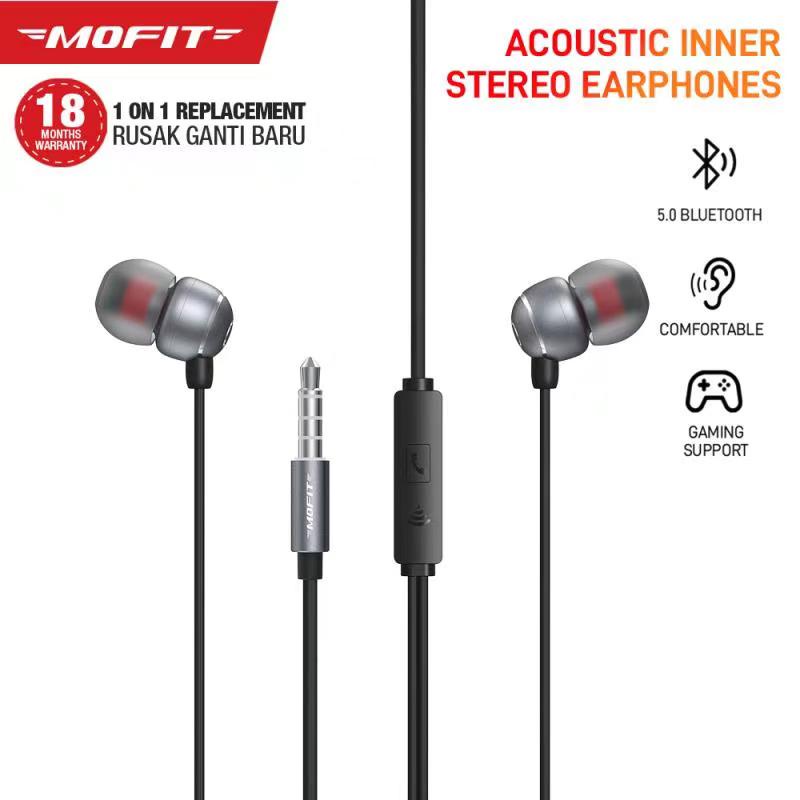 MOFIT MT-1 ACOUSTIC INNER In-Ear Headset Earphone Earbuds Headphone Stereo with Mic