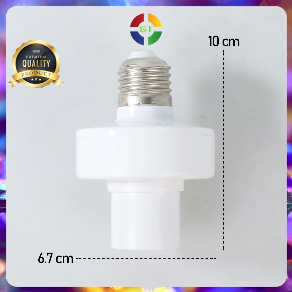 Fitting Lampu Bohlam dengan Remot Kontrol 220V E27 White