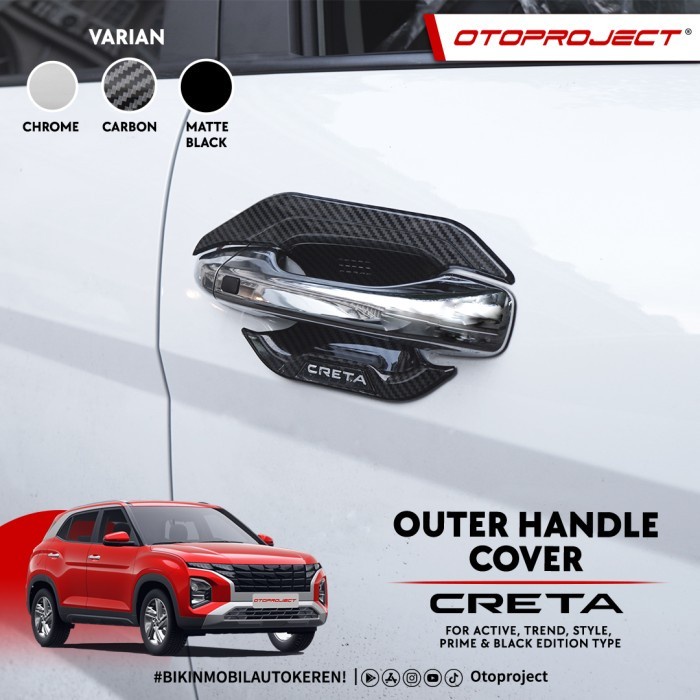 Otoproject Outer Handle Cover Mangkok Pintu Creta 2022 2023