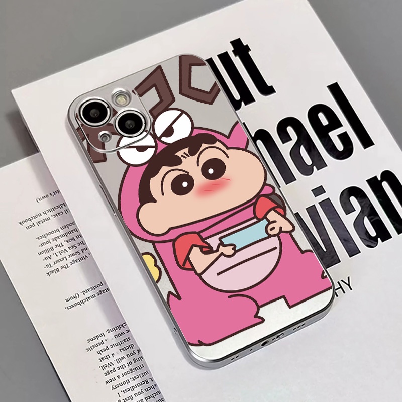 IPHONE Soft Electroplate Phone Case Kompatibel Untuk Iphone11 14 13 12 Pro XS Max XR X8 7 6S Plus Casing Mini TPU Silikon Shockproof Cover