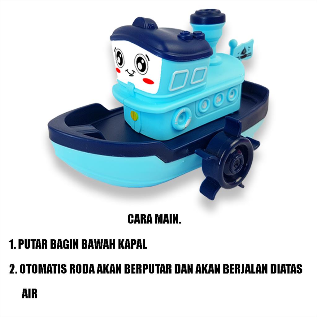 Mainan Kapal-Kapalan Perahu Air Baby Bath Boat Toys YI22 ( YOGOBATA )