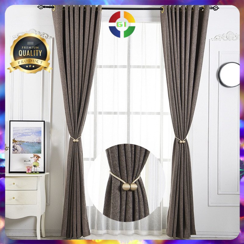 Tali Pengikat Tirai Gorden Magnetic Curtain Clip 2 PCS Golden