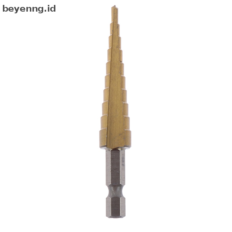 Beyen 3-12mm Coated Stepped Drill Bits Mata Bor Gagang Hex Bor Besi Power Tool ID