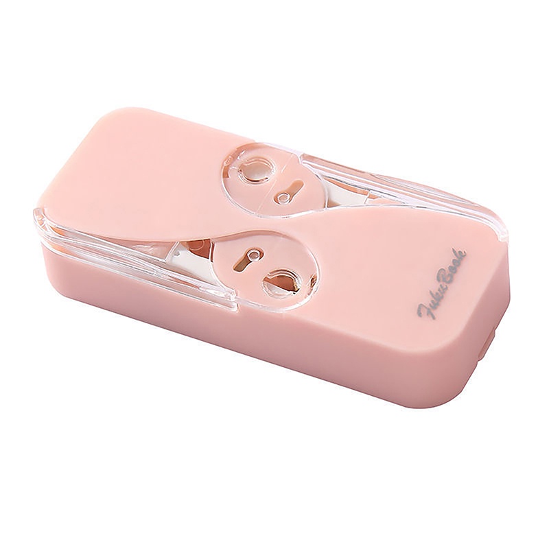 1pc Dental Floss Portable Dispenser Case Dengan 12pcs Dental Floss Kotak Penyimpanan Benang Gigi pop-up Otomatis