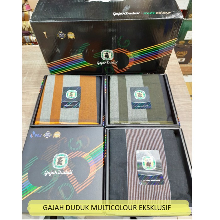 Sarung Gajah Duduk Multicolour  Murah Halus Bagus Grosir