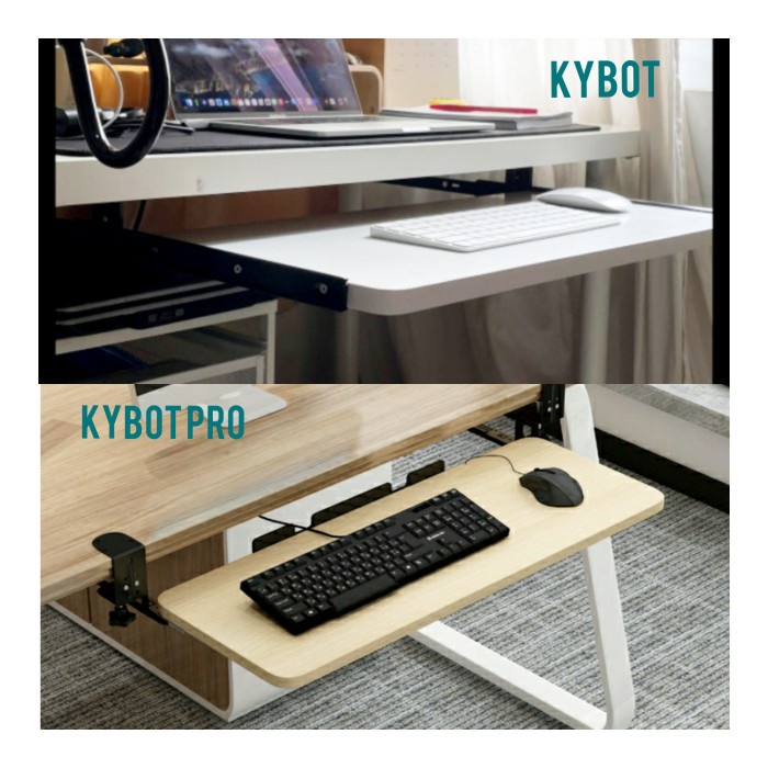 Keyboard Tray / Tempat keyboard komputer dan mouse 60 x 30 cm - Putih, KYBOT
