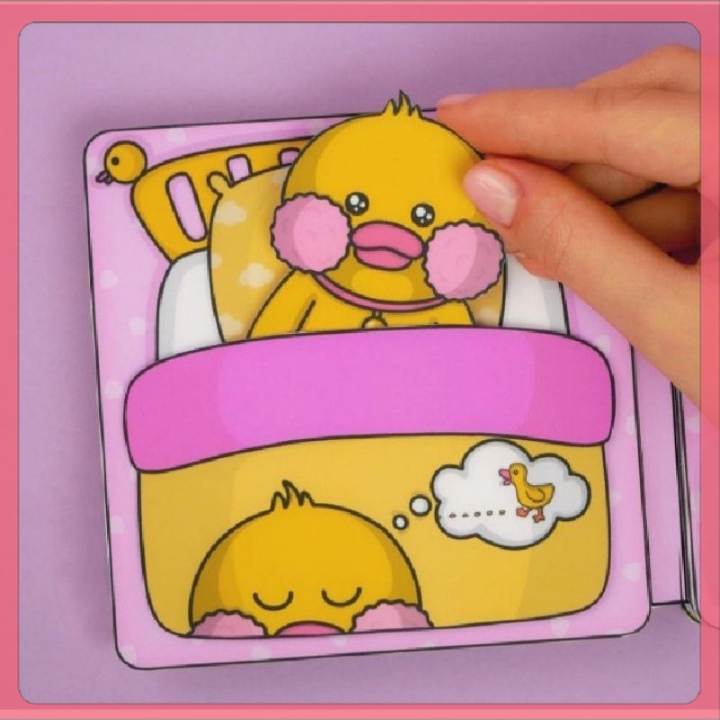 PROMO New Bebek Viral Bebek Dolls Mainan Edukasi Anak Paper Book Mainan Kertas Buku Terlaris