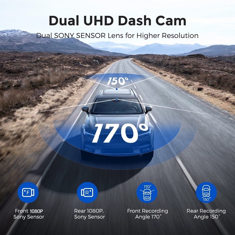 10 Inch Layar Sentuh 1080 P HD Mobil Kamera DVR G-Sensor Dash Cam Kaca Spion Perekam Video Monitor Parkir Pencatat Dual Lensa 1:1 Tampilan Terpisah Mobil Drive Recorder