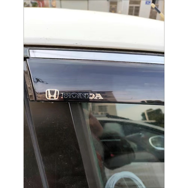 Honda Logo 3D Exterior Metal Sticker Interior Mobil Stiker Hias Spion Jendela Kreatif Stiker Untuk Kota Civci Fit Jazz HRV BRV CRV Brio Accord Lead mobilio Mugen