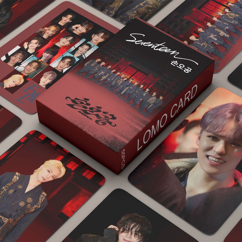 55pcs/box SEVENTEEN SUPER Photocards 10th Mini Album Kartu Lomo 2023kartu Pos Kpop