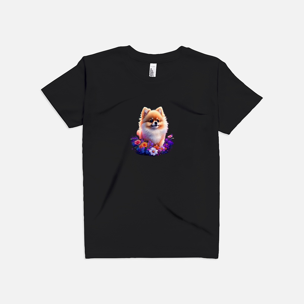 Youth T-Shirt Pomeranian Dog /Anjing Pomeranian/Pom