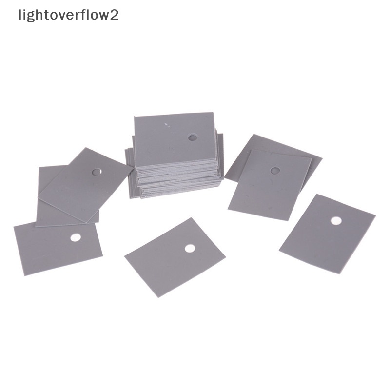 [lightoverflow2] 50pcs TO-247 Transistor Silicone Insulator Isolasi Lembaran 20 * 25mm [ID]