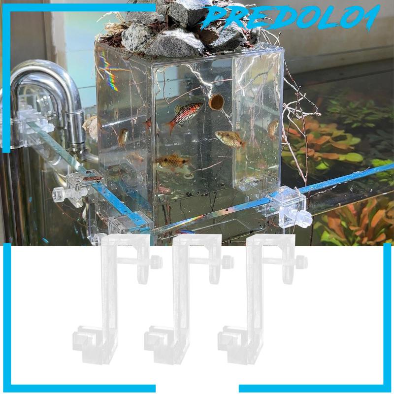 [Predolo1] 3x Braket Tangki Ikan Tekanan Negatif Clear Landscaping Aquarium Dekorasi