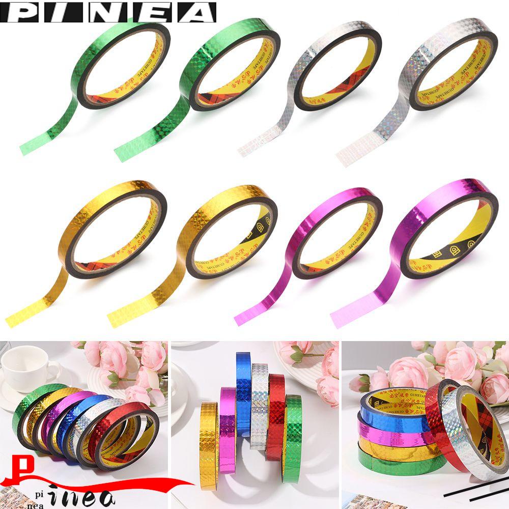 Nanas Shiny Wrapping Tape Alat Tulis Perekat Stiker Kaset Kantor Dekoratif Lengket