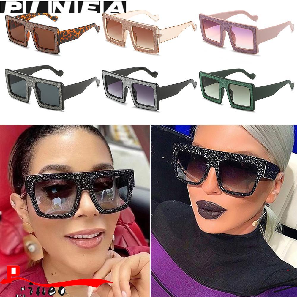 Nanas Kacamata Cateye Wanita Retro Kacamata Hitam UV400 Dress Up Pria Shades