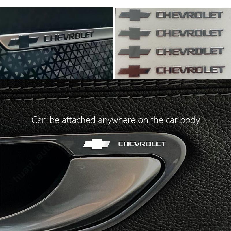 Chevrolet Logo Mobil 3D Exterior Metal Sticker Interior Mobil Stiker Hias Jendela Stiker Kreatif Untuk Onix Cruze S10 Omega Prisma Sonic Aveo Spark Trax Cavailier Captiva Spin