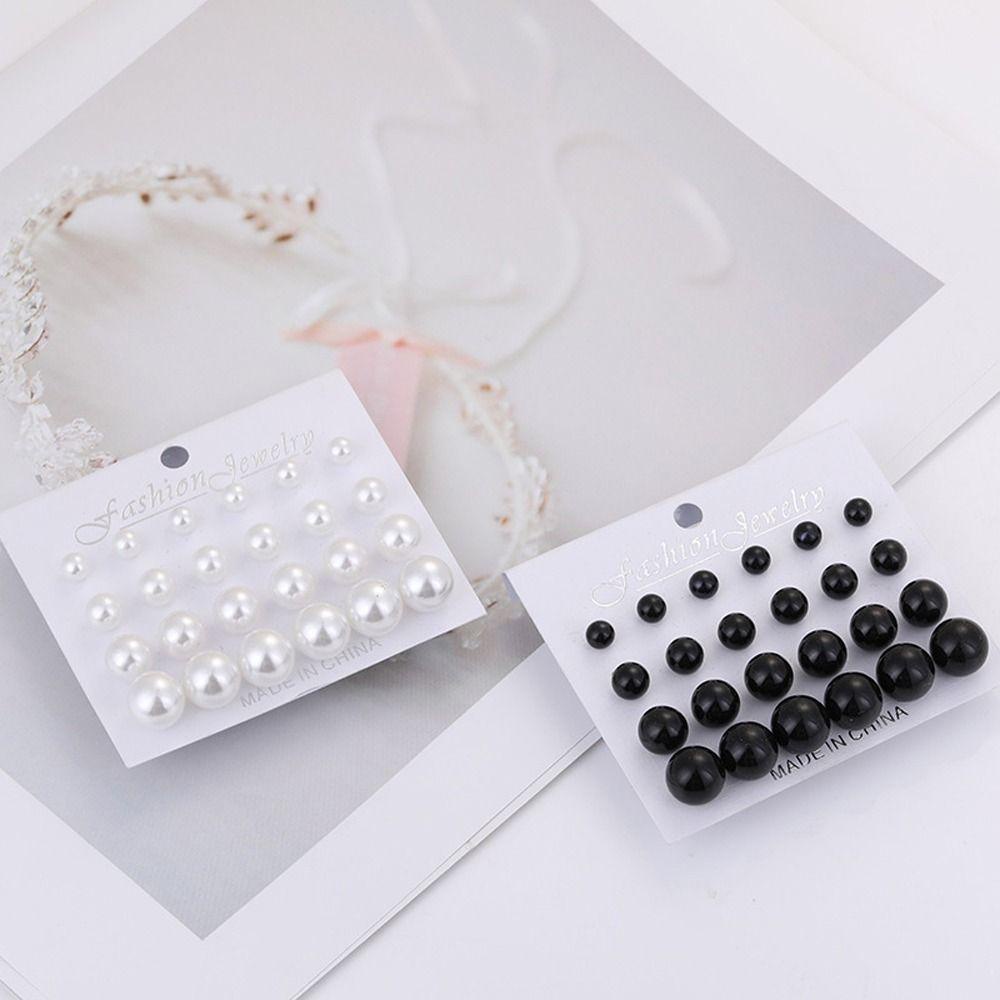 Mxbeauty Anting Mutiara Imitasi Indah Vintage Trendi Perhiasan Fashion Niche Desain Hadiah Gadis Logam Anting Gaya Korea