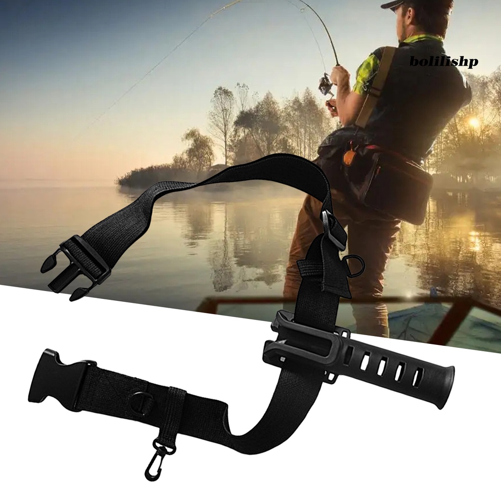 Bo-fishing Rod Waist Bracket Tahan Aus Ringan Adjustable Plunger Portable Waist Belt Batang Inserter Tiang Braket Untuk Nelayan